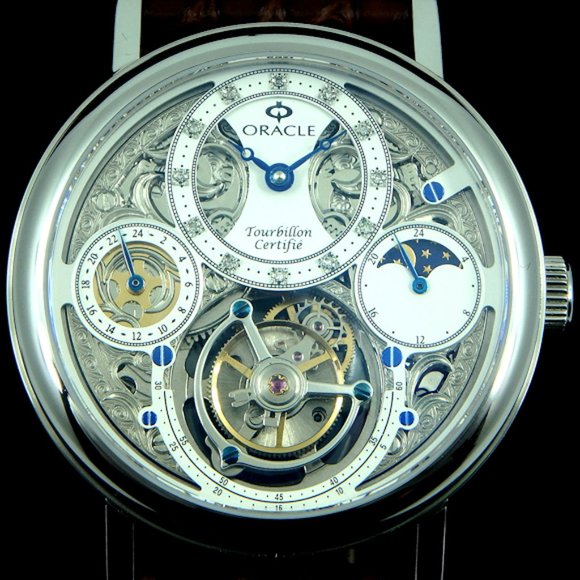 Oracle Tourbillon Luxury Men's Watch - Byzantine - Picture 1 of 14